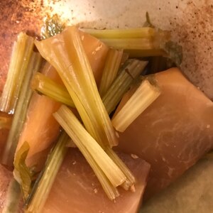 小松菜とカブの煮物